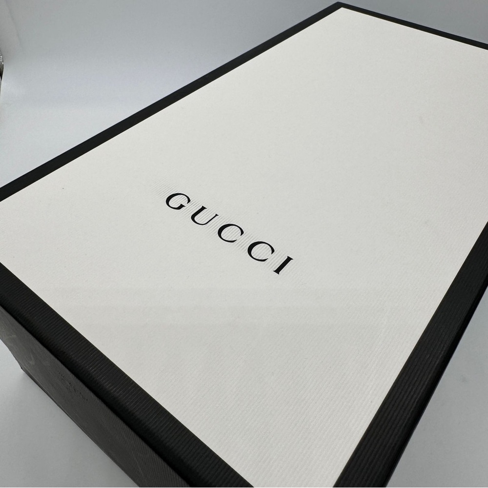 Authentic Gucci Ace Bee Embroidered Leather Sneakers White Men's IT 8 US 8.5 - Picture 14 of 16